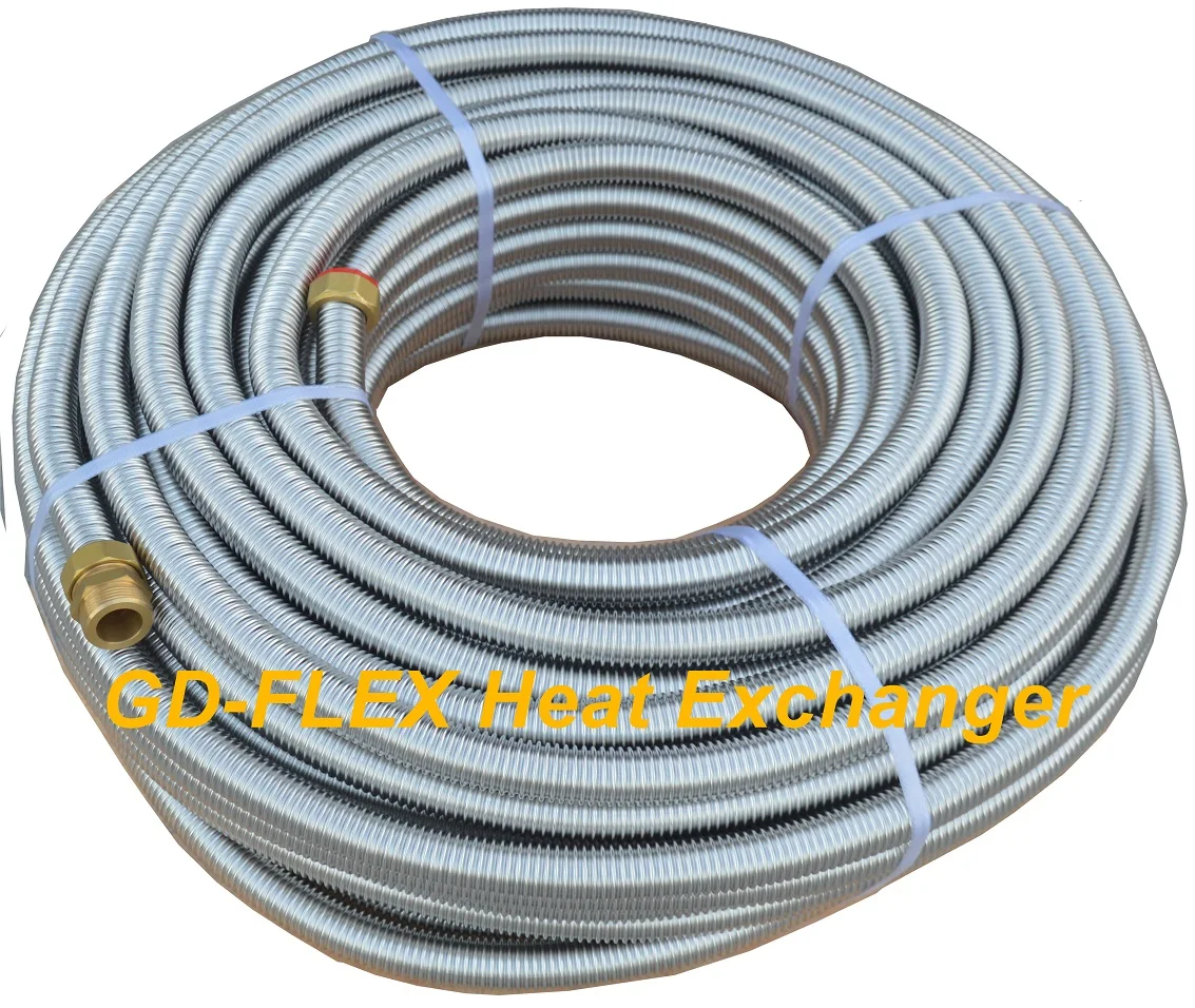 Dn25 Sus316l Flexible Corrugated Stainless Steel Coil Tube Water Tank