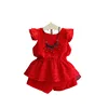 Children Wear 2019 New Korean style waist girl lace suit jacket shorts children clothing