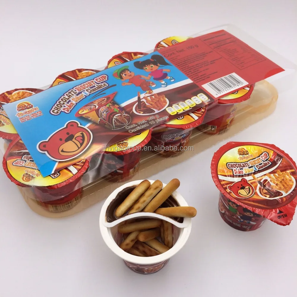 halal sweet mushroom chocolate biscuits crisp stick