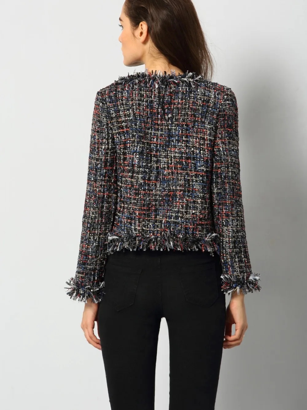 Ecoach Fashion High Quality Women Half Coat Multicolor Long Sleeve