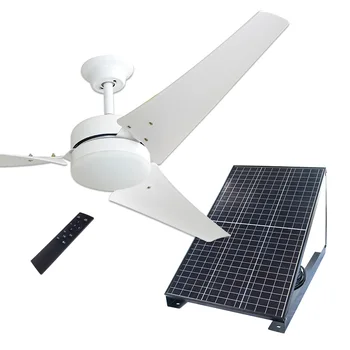 Solar Ceiling Fan Kit 60 Inch Solar Hanging Fan Rechargeable Solar