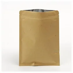 Food Grade Foil Lined Stand Up Kraft Paper Bag with Zip Lock