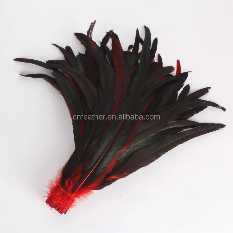 Fully 30 35cm Direct Dyed Rooster Cock Tail Feathers For Cheap Sale