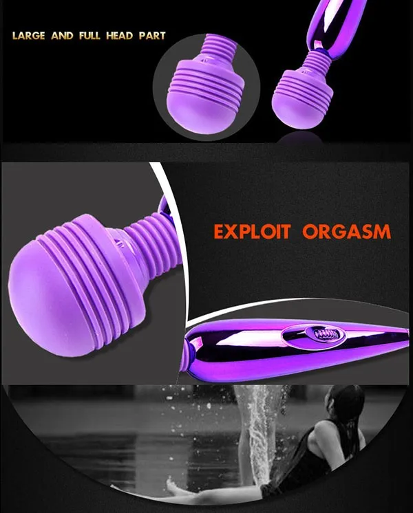 Multi Speed Woman Orgasm Magic Vibrator Wand Woman Masturbator Sex Toy Av Wand Vibrator Buy 