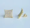 2017 high quality factory drop shipping kite shape usa hot micro pave screwback earring