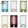Pur white Cheaper terylene sheer voile curtain tissue curtain for bedroom sitting room