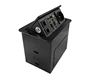 Aluminum Brushed Hydraulic Tabletop Pop Up Socket/Desktop Power Outlets with Bottom Interface Plug
