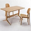high quality fashion simple low cost wooden modern small dining table set