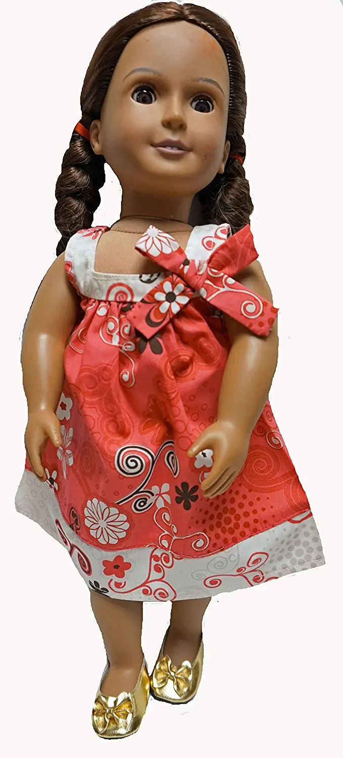 Get Quotations C2 B7 Coral And Cream Sundress Fits 18 Inch Girl Dolls Like American Girl Get Quotations C2 B7 Coral And Cream Sundress Fits 18 Inch Girl Dolls Like American Girl