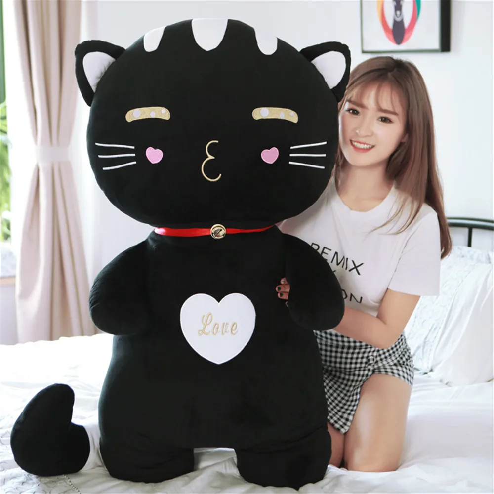 Fancytrader Cute Stuffed Soft Plush Cat Toys Big Anime Children Gifts Cats Doll Pillow 10