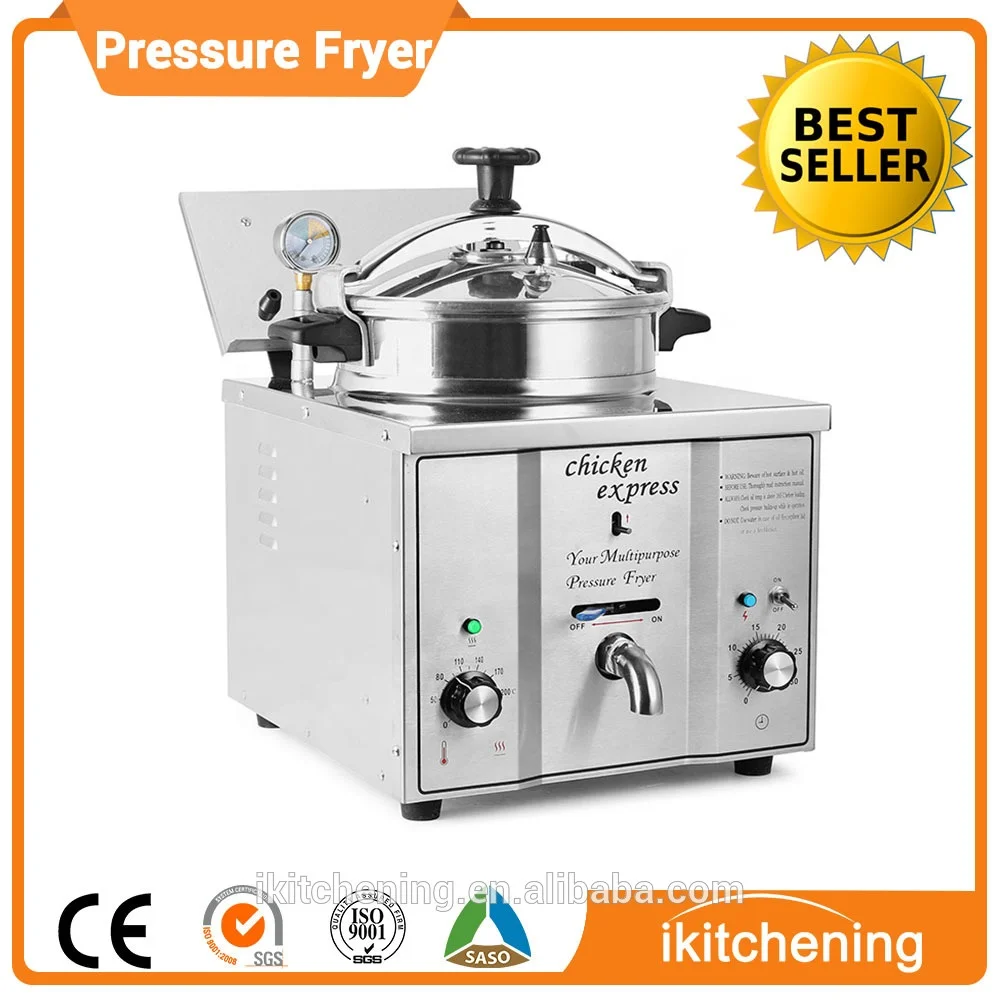 16l Electric Table Top Chicken Pressure Fryer Machine Broaster Pressure