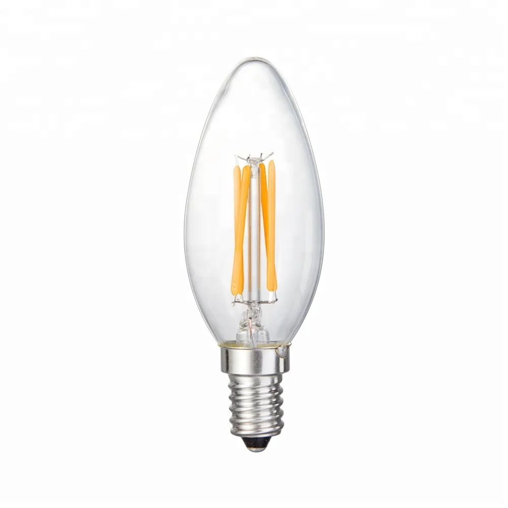 Chinlighting cheap price  3.5W deep dimmable E12 E14 base B11 candle C35 CA32 LED filament bulb