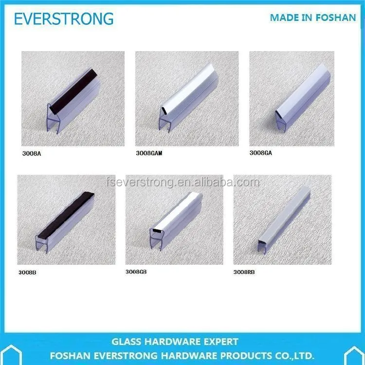 Super Clear Shower Door Pvc Seal For Glass Door Side 3005s Waterproof