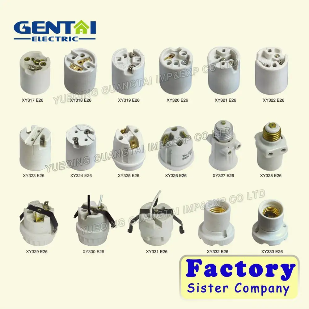 250v E27 Lamp Holder / E27 Porcelain Lamp Socket / E27 Ceramic Lamp ...