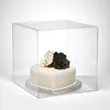 Custom Clear Five Sided Cake Cover, Acrylic Cube Box Display