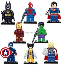 Marvel Super Heroes Series 8 Pcs Set Minifigures Building Toys New Kids Gift