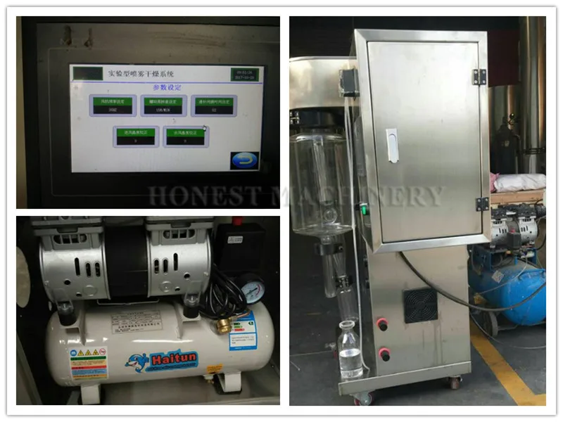 Stainless Steel Mini Spray Dryer / Milk Spray Drying Machine / Price