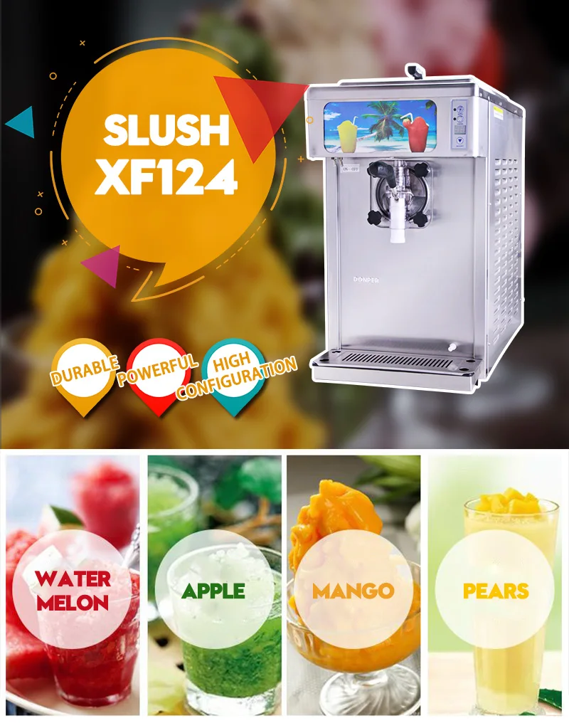 Donper Frozen Drink Carbonate Slush Machine Cheap Commercial Slush Ice