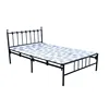wholesale modern cheap durable black custom metal bed frame texas king