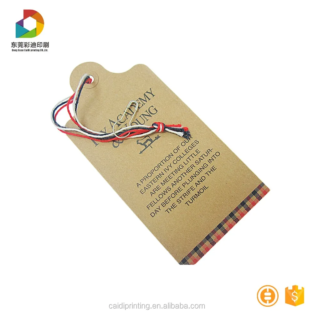 Custom Printing Craft Paper Hang Tags Hangtags Customized Used Shoes In