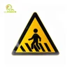 Road triangle pedestrian crossing sign