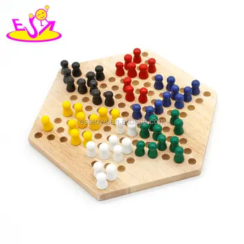 wooden chinese checkers game