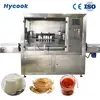 Automatic rotary dosing tomato paste aseptic glass bottle yogurt filling machine