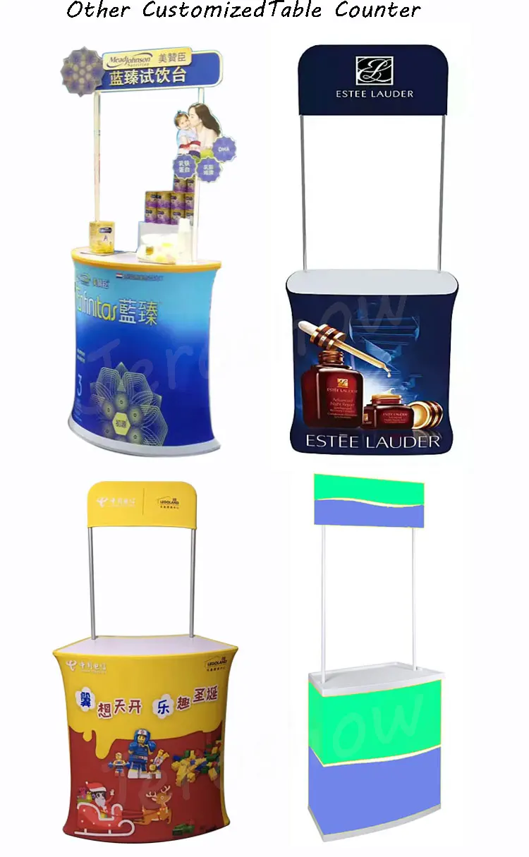 Display Table Manufacture Folding Exhibition Pop Up Trade Show Table