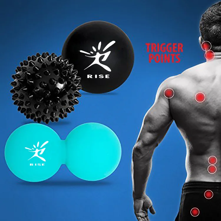 Factory customize amazon hot sell Cheap carry bag package spiky massage ball and lacrosse ball
