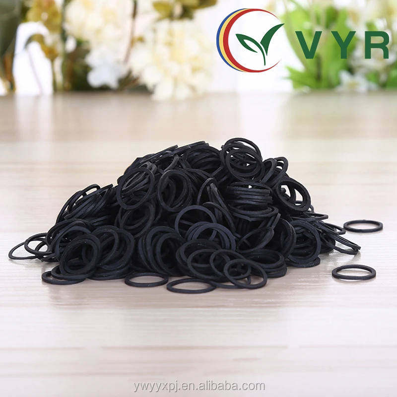 Mini Black Color Latex Double Rubber Band Wholesale,Cheap Hair Elastic