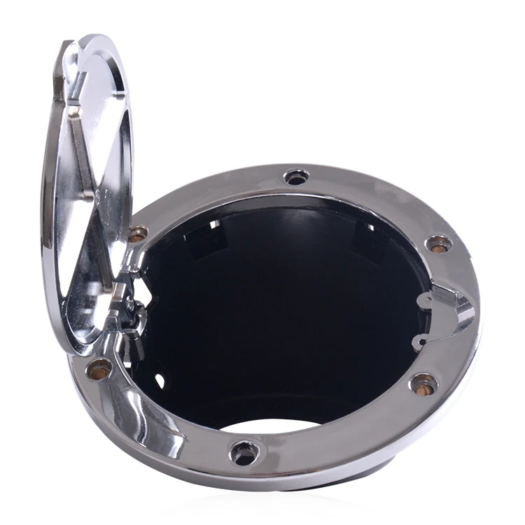 Black / Chrome Fuel Tank Cover For 20072017 Jeep Truck Offroad Gas