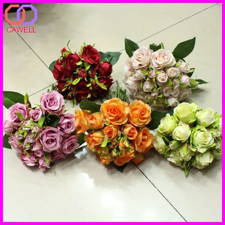 Factory Direct Decoration China Rose Bouquet Artificial Flower - Buy