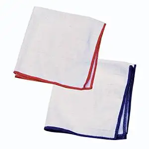 E-Cloth Wash & Wipe Dish Cloth - 1 Blue Trim & 1 Red Trim - 2 Cloth Pack