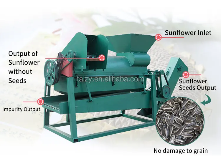 Mini Sunflower Seed Sheller Threshing Thresher Machinery For Home Use