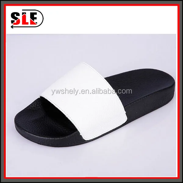 classic male pu slide slipper man colorful slide sandal