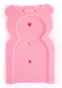 Newborn Essential comfortable foam baby bath sponge Contoured shape to support baby's head, neck, and back, pink