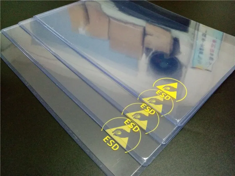 Esd Stiff Hard Clear Plastic Document Holder Stiff Card Holder Case B5