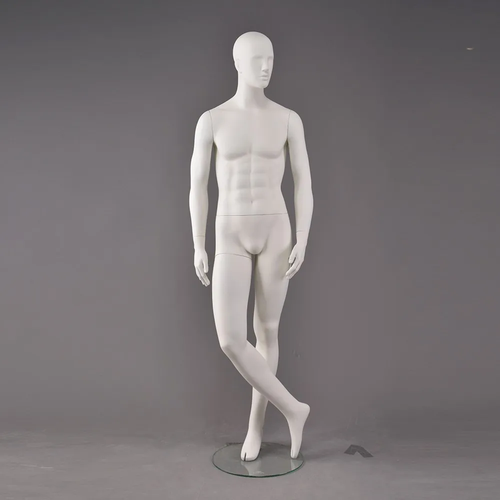 New Fashion Posing Mannequin Men Realistic Full Body Display White Male 