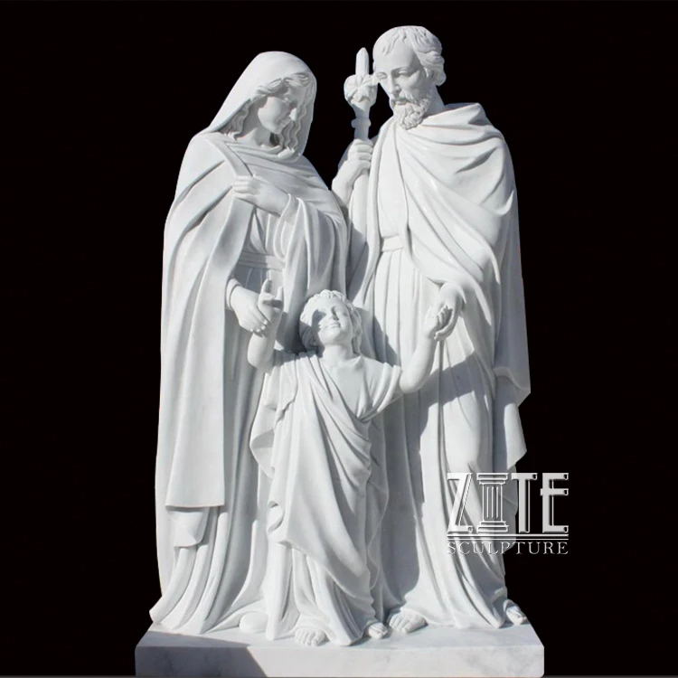 White Marble Holy Family Statue Sculpture For Church Decoration Buy
