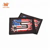 Custom Garment Branded Digital Transfer Printed Accessories Labels Iron On Sublimation Fabric Merrow Border Woven Patches