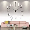 quartz clock diy time clock big size 3d mounted wall clock with high quality taiwan mechanism