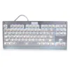 White Backlit Chroma Dimmable Tenkeyless Mechanical Gaming Keyboard 87 Keys Anti-Ghosting MX Blue Switches
