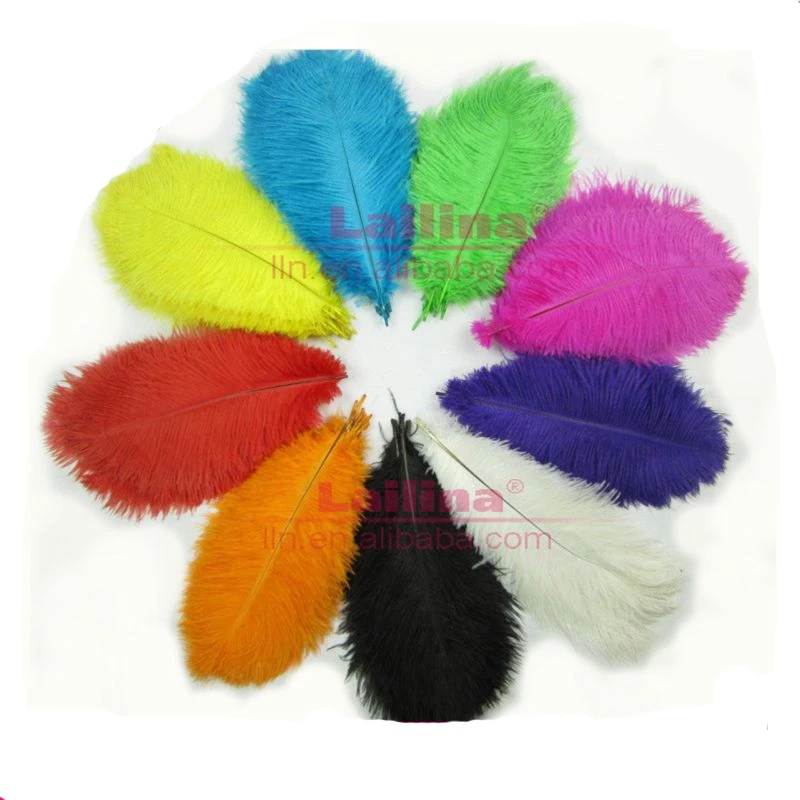 Bulk Fashion Pary Table Decoration Dyed Colourful Natural Ostrich ...