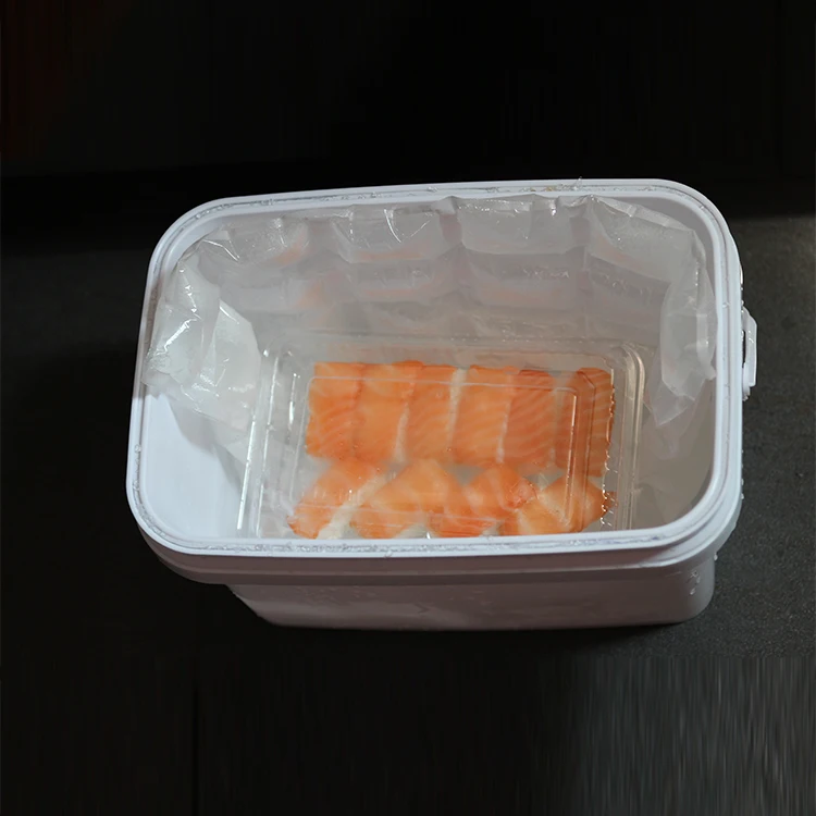 Reusable ice gel pack for food tranporting