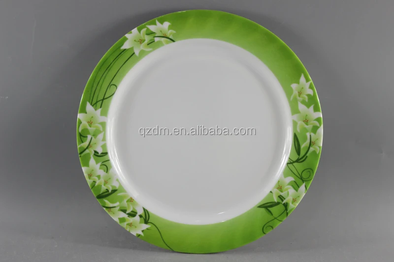 Melamine Wave Dinner Plate Plastic Ripple Serving Plate