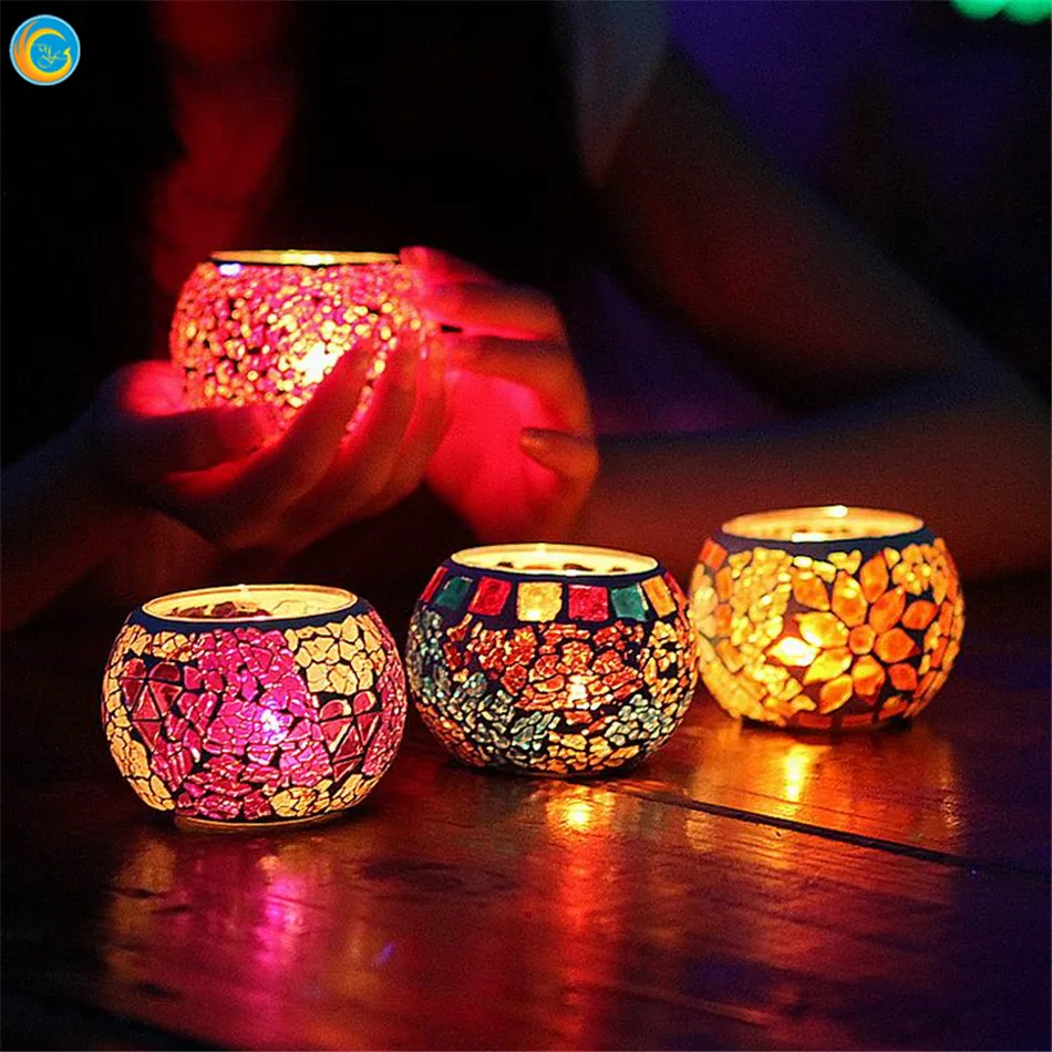 Buy Wedding Decoration Glass Mosaic Candle Jar In China On Alibaba Com
