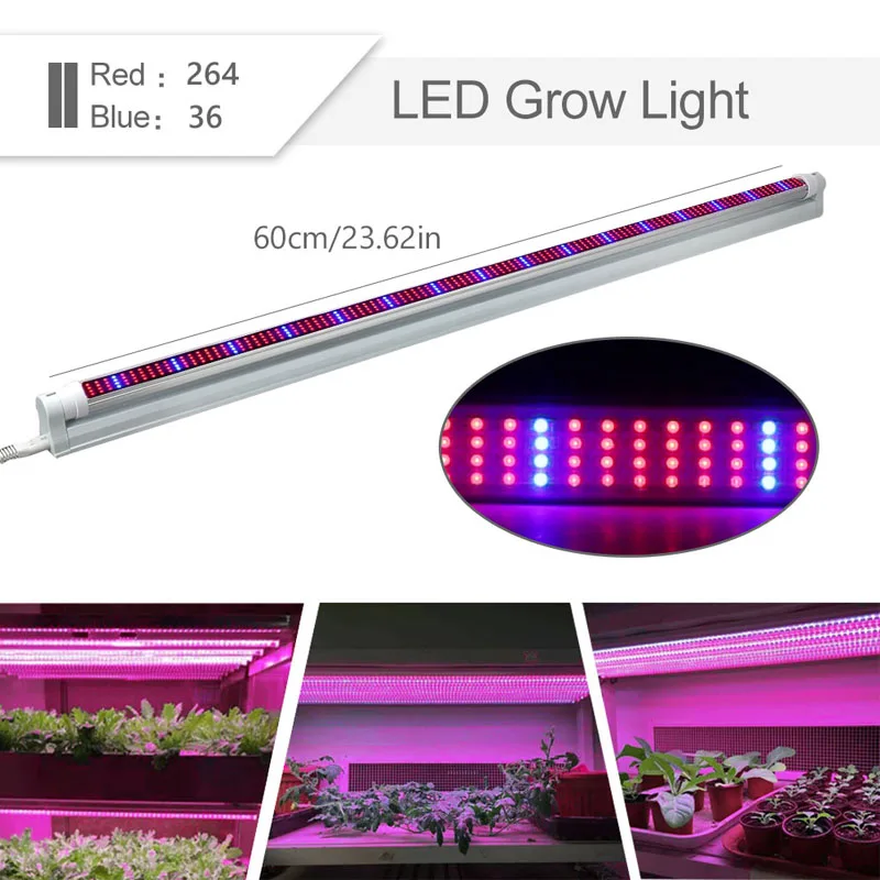 Ac Dc 600mm 900mm Tube Led Linear Grow Light T8 Full Spectrum Led Grow ...