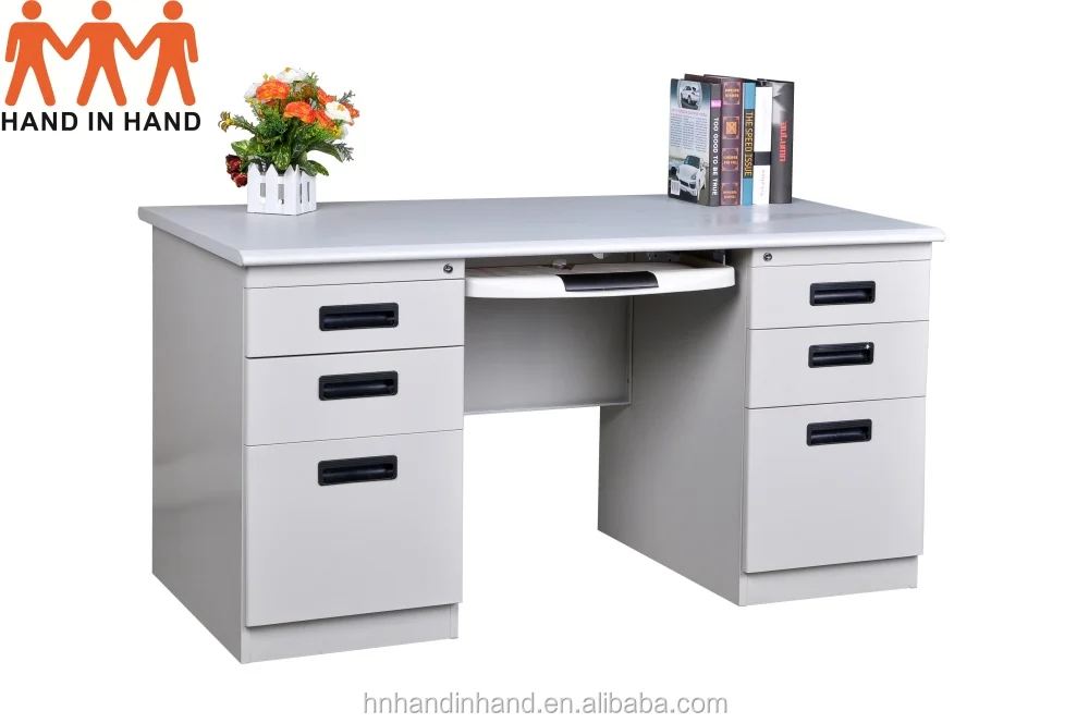 Executive Metal Office Desk With 6 Drawer Double Side - Buy Office Desk ...