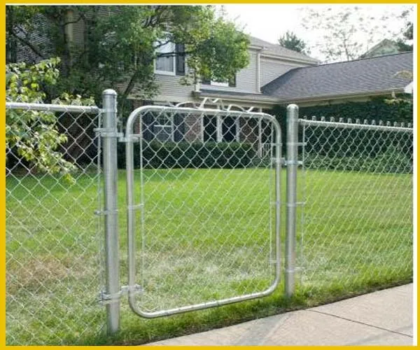 Galvanized Steel Walkthrough Chain Link Wire Mesh Fence Gate Buy