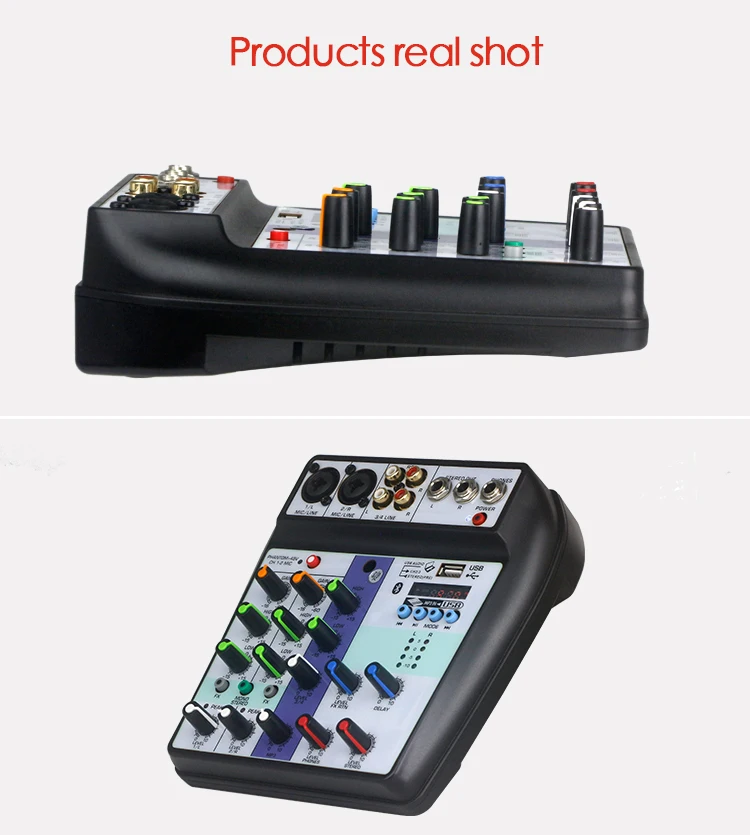 Mezclador profesional de karaoke de 4 canales, mini mezclador de audio, precio